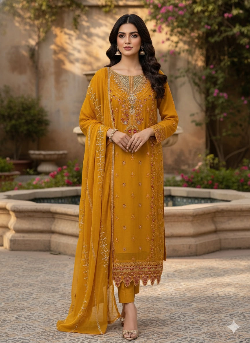 2pc Embroidered Kurti Collection Ready To Ship