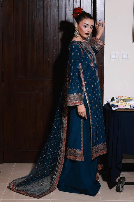 3-PC Embroidered Luxury Suit By Charizma