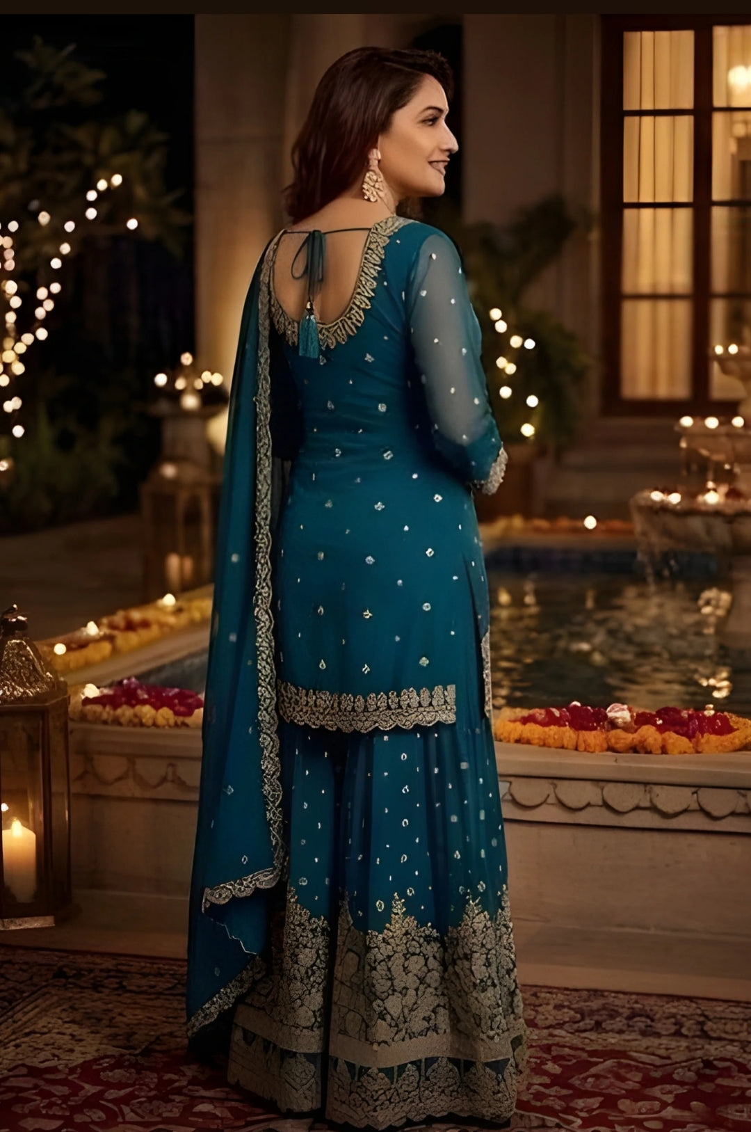 MADHURI DIXIT PARTY WEAR SUIT