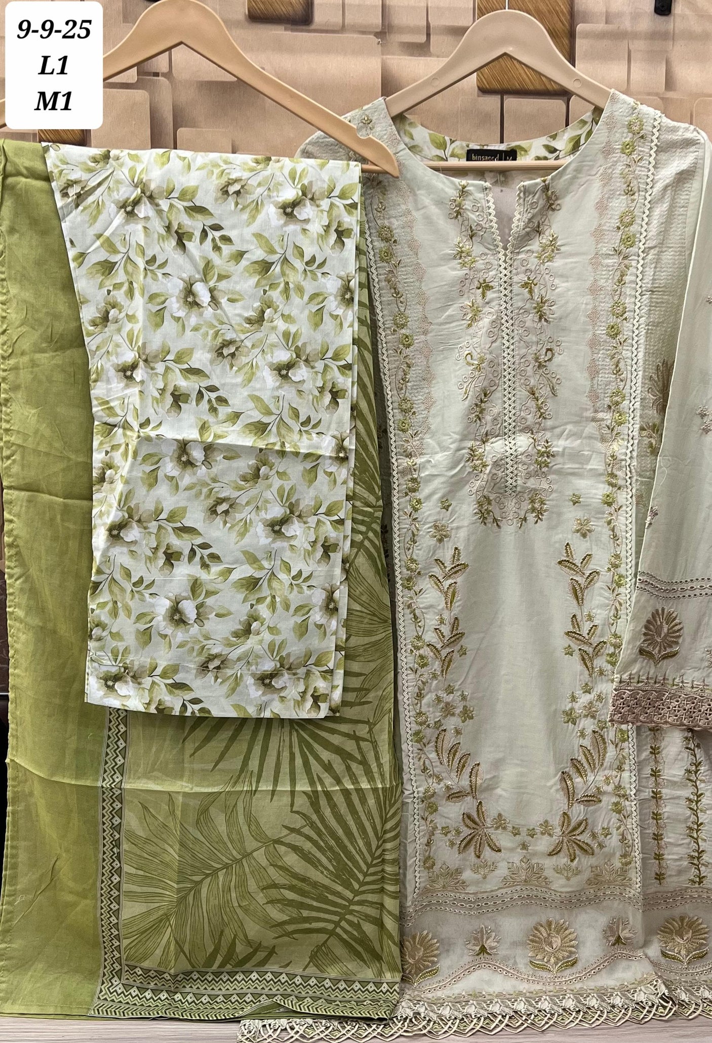 BIN SAEED EMBROIDERED LUXURY LAWN