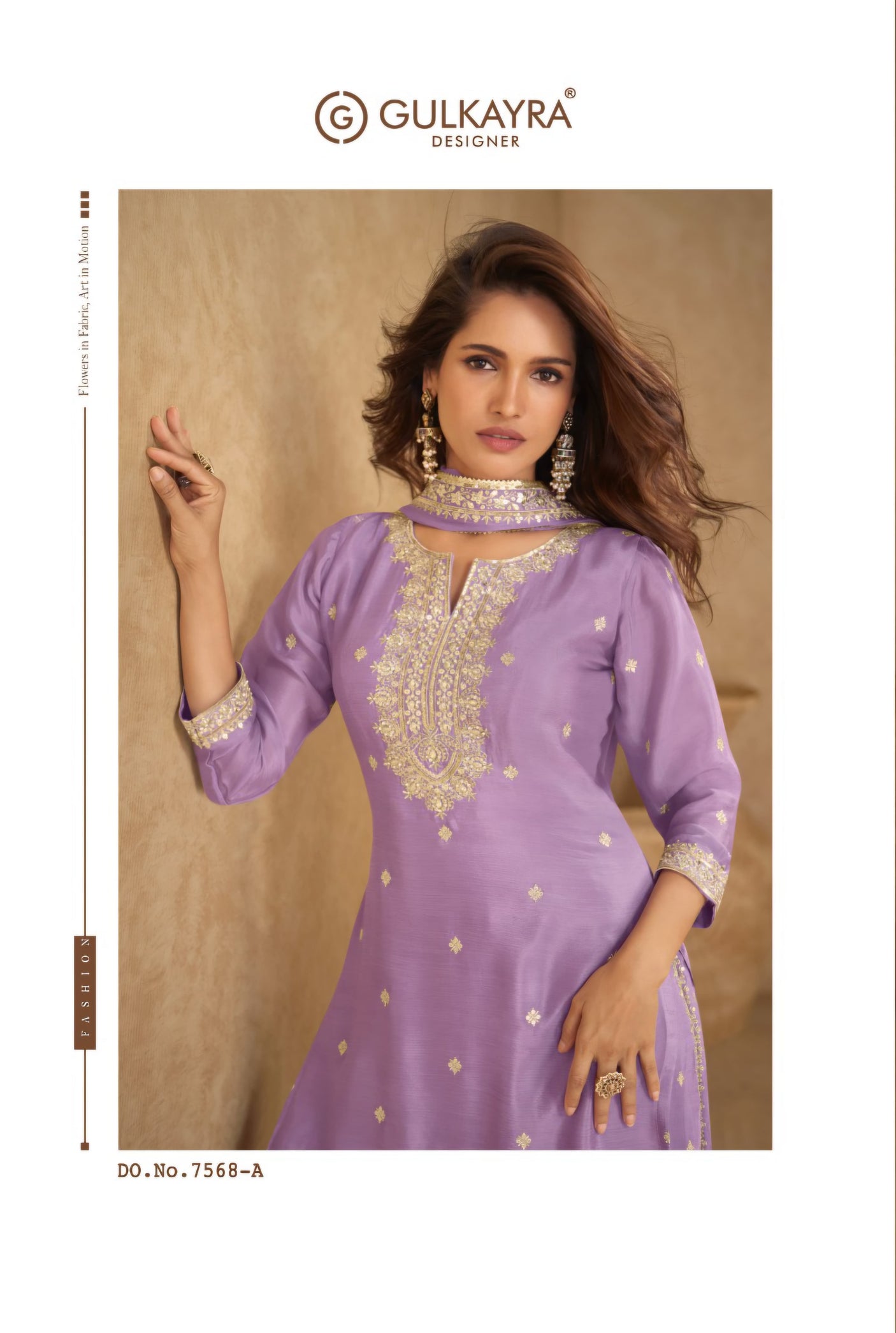 Indian Chinon Silk Sharara Suit