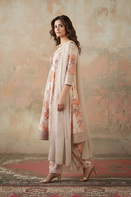 3-PC Embroidered Luxury Suit By Charizma