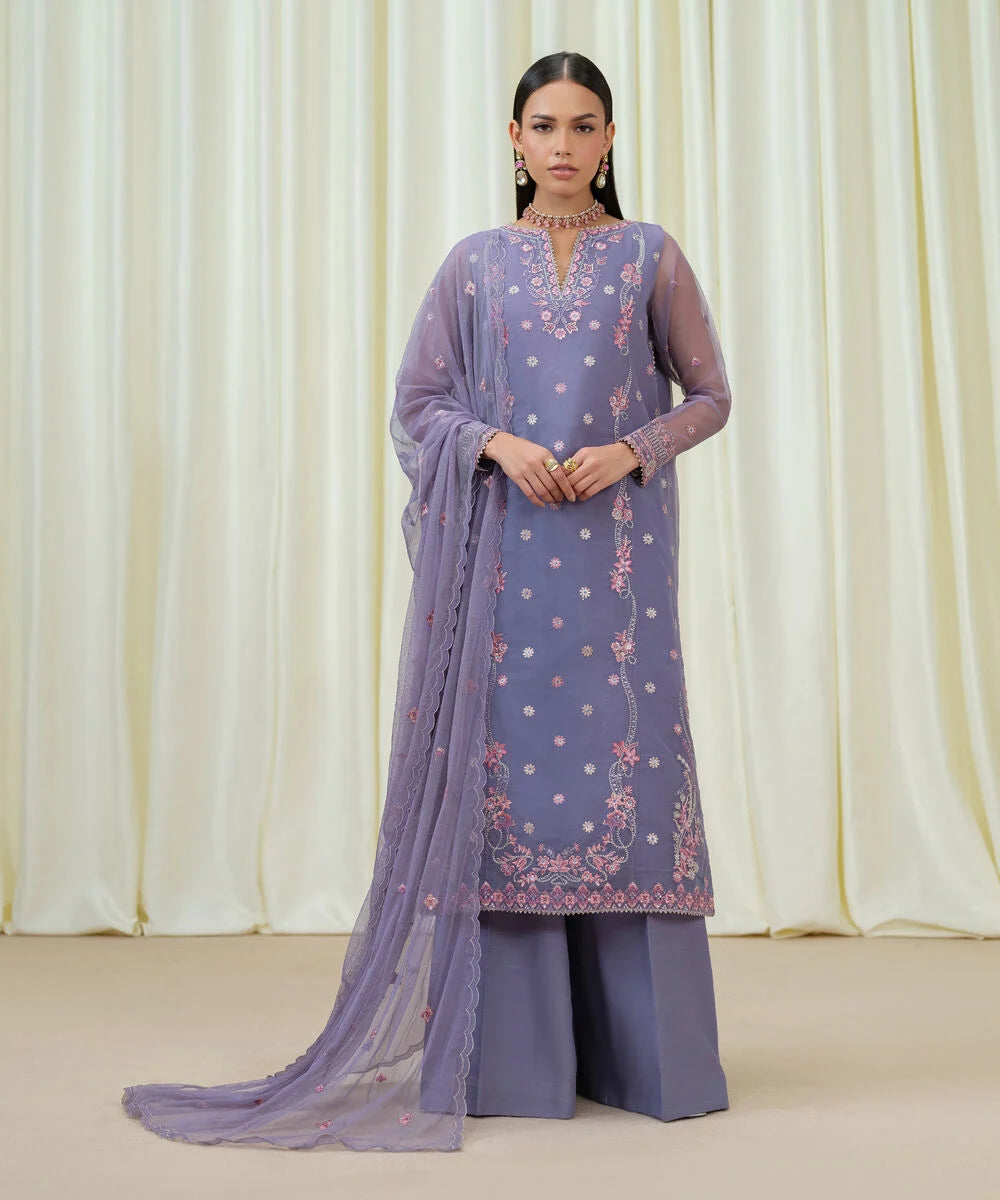 3Pc Embroidered Suit by Sapphire