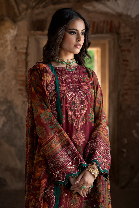 Vasal Embroidered Chiffon Suit By Charizma