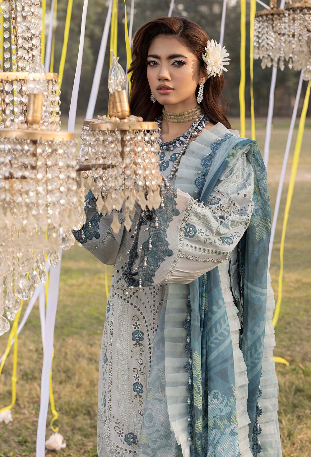 Adan's Libas Embroidered Lawn