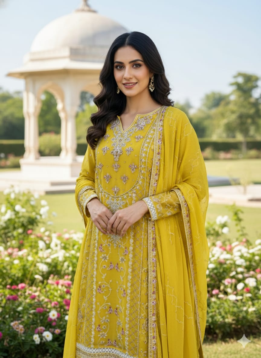 2pc Embroidered Kurti Collection Ready To Ship