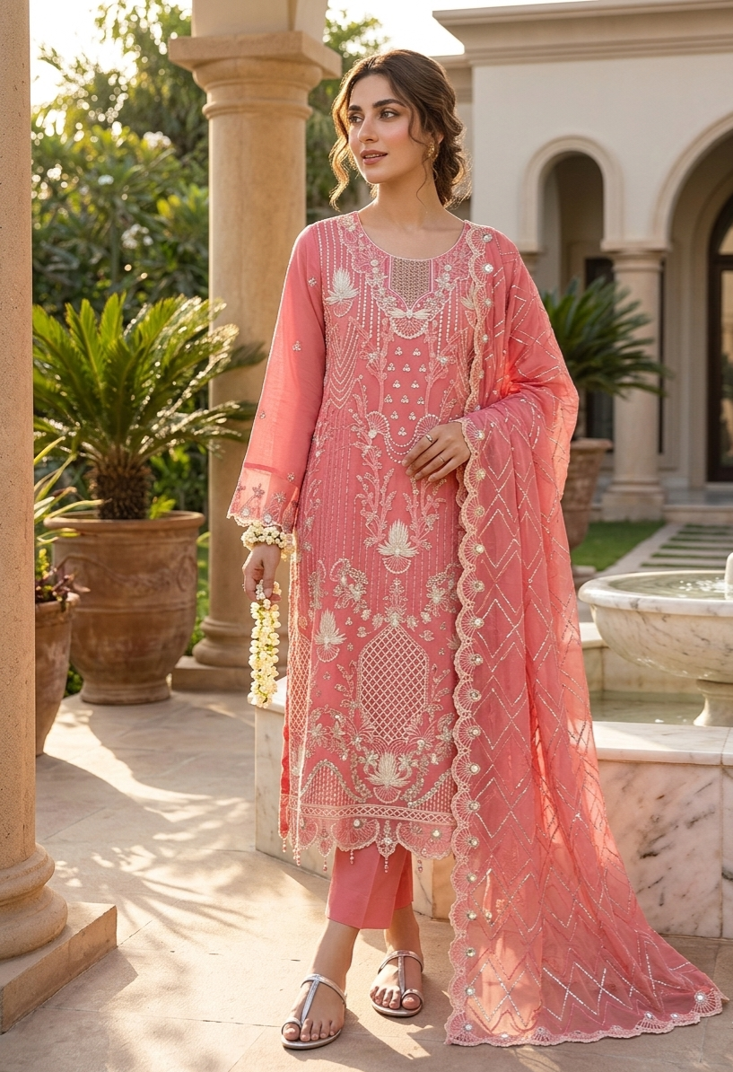 Bin Hameed Chiffon Embroidered Collection