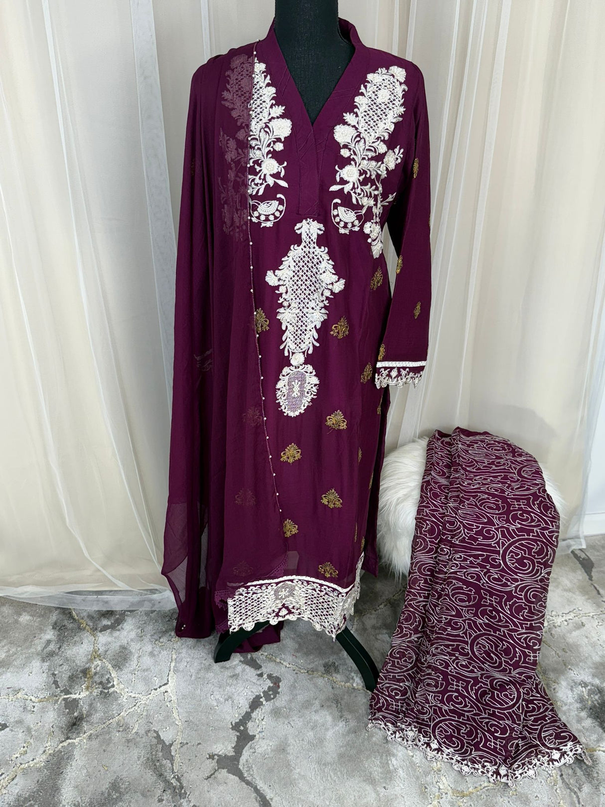 Luxury Embroidered Party wear Ready To Ship