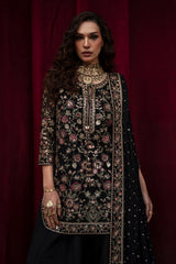 3-PC Embroidered Luxury Suit By Charizma