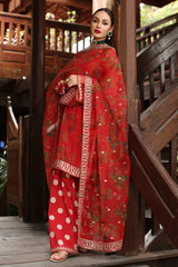 Charizma Embroidered Organza Suit