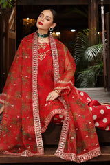 Charizma Embroidered Organza Suit