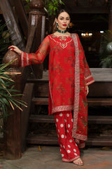 Charizma Embroidered Organza Suit