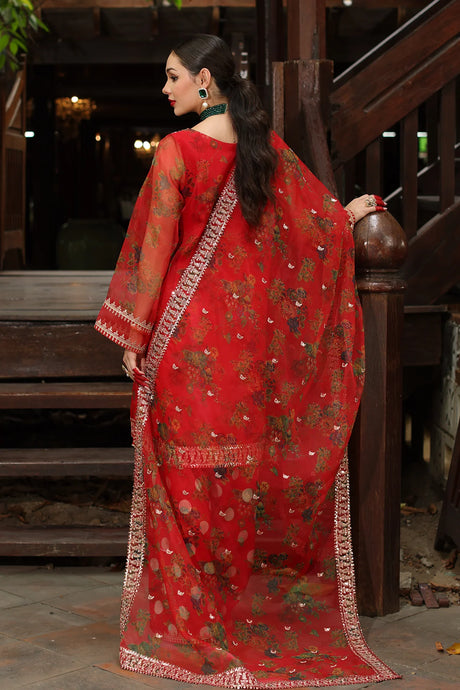 Charizma Embroidered Organza Suit