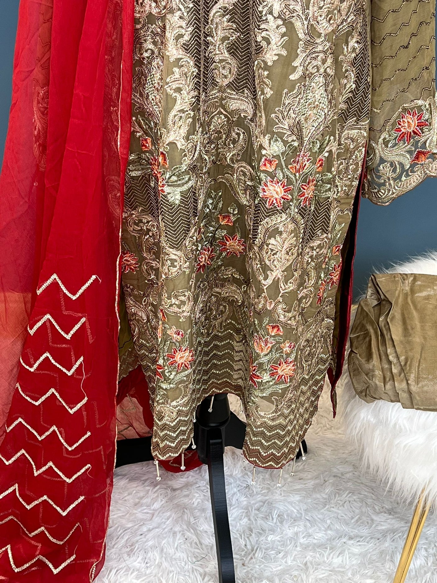 Pakistani Embroidered Party wear  Ready To Ship