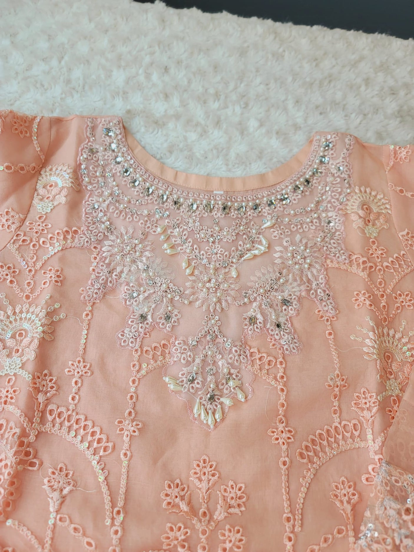 Pakistani Stitched Embroidery Party Wear Dresses Ready To Ship