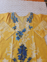 Pakistani Stitched lawn Embroidered Salwar kameez ready to ship