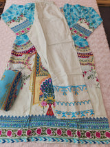 Pakistani Stitched lawn Embroidered Salwar kameez ready to ship