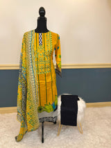 Pakistani Stitched lawn Embroidered Salwar kameez ready to ship