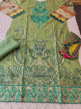 Pakistani Stitched lawn Embroidered Salwar kameez ready to ship