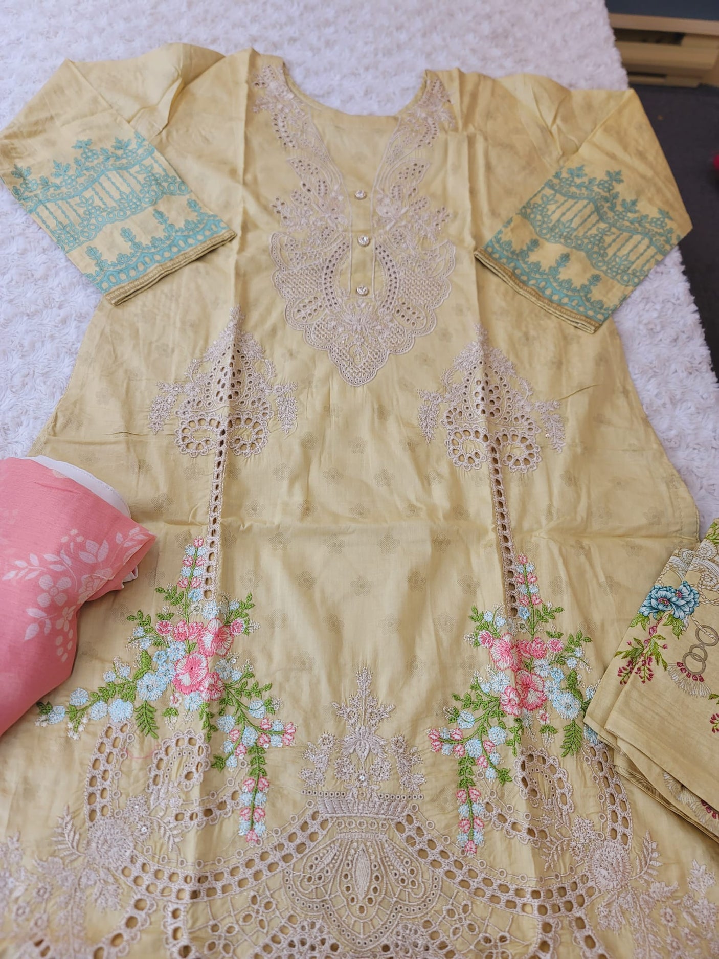 Pakistani Stitched Embroidered luxury lawn Dresses Ready To Ship