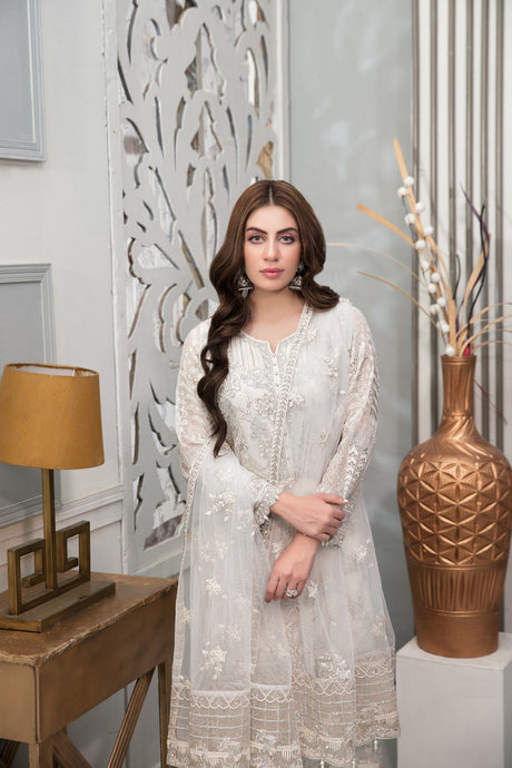 Chantilly Tawakkal White chiffon Collection 100% Original