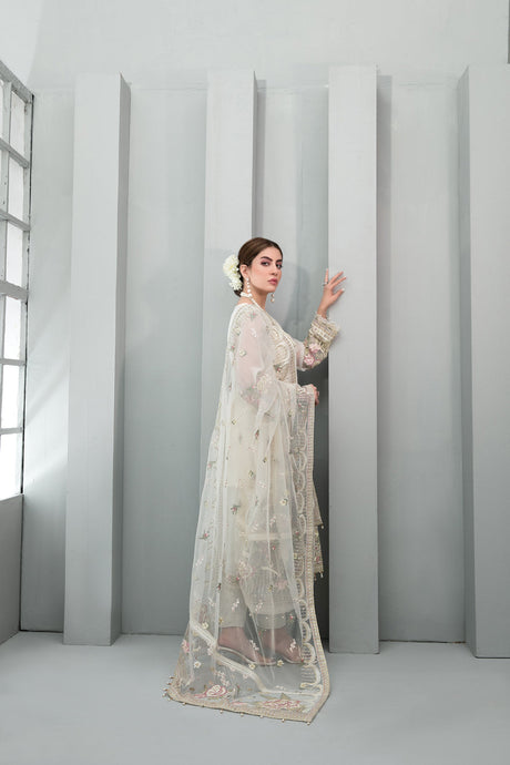 Chantilly Tawakkal White chiffon Collection 100% Original