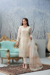 Chantilly Tawakkal White chiffon Collection 100% Original