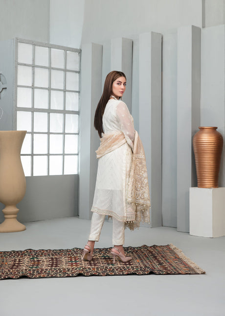 Chantilly Tawakkal White chiffon Collection 100% Original