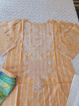 Pakistani Stitched lawn Embroidered Salwar kameez ready to ship