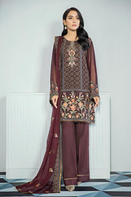 Alizeh Embroidered Chiffon Collection 2021-100% Original Guaranteed