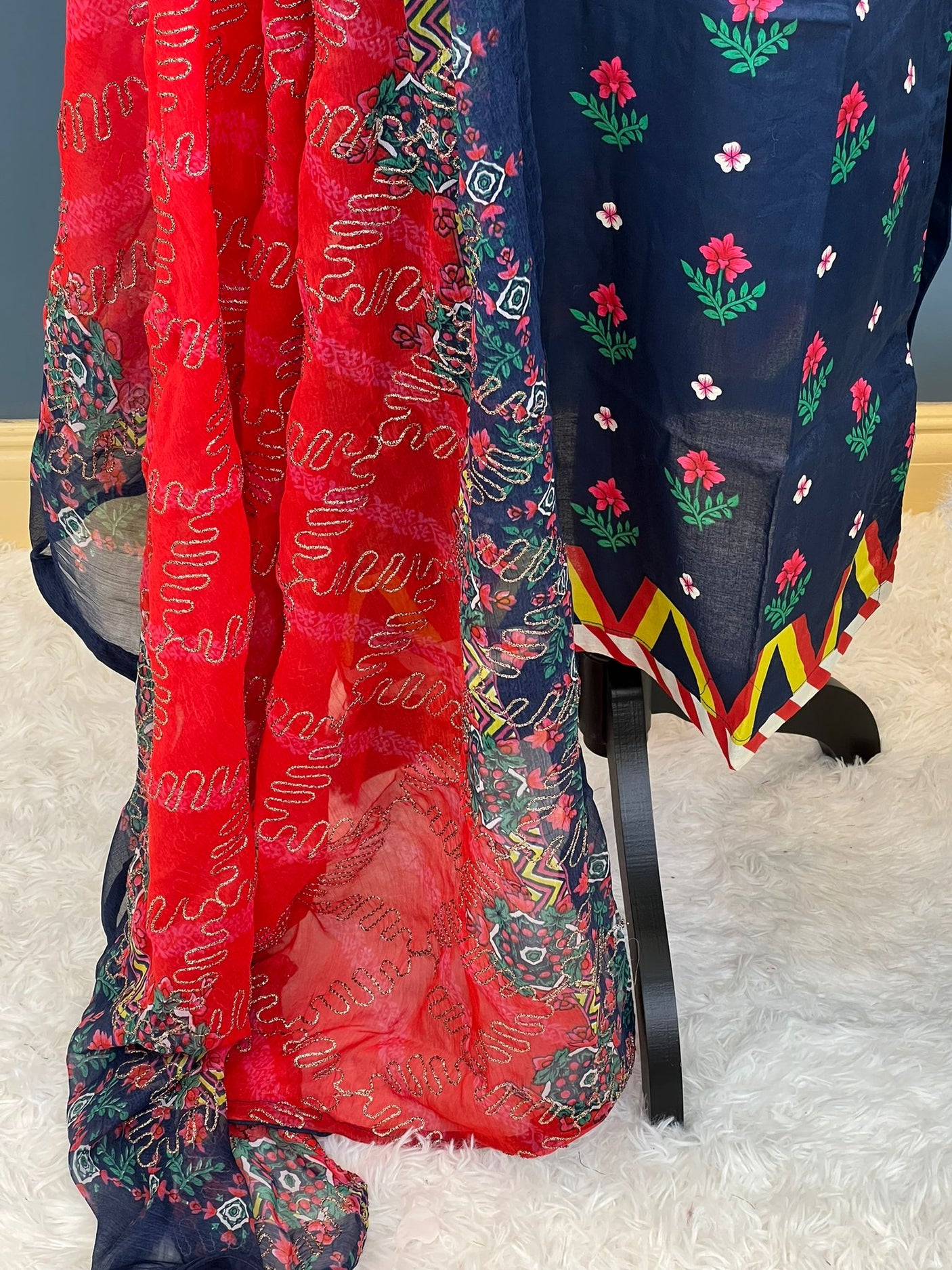 Pakistani Stitched lawn Embroidered Salwar kameez ready to ship