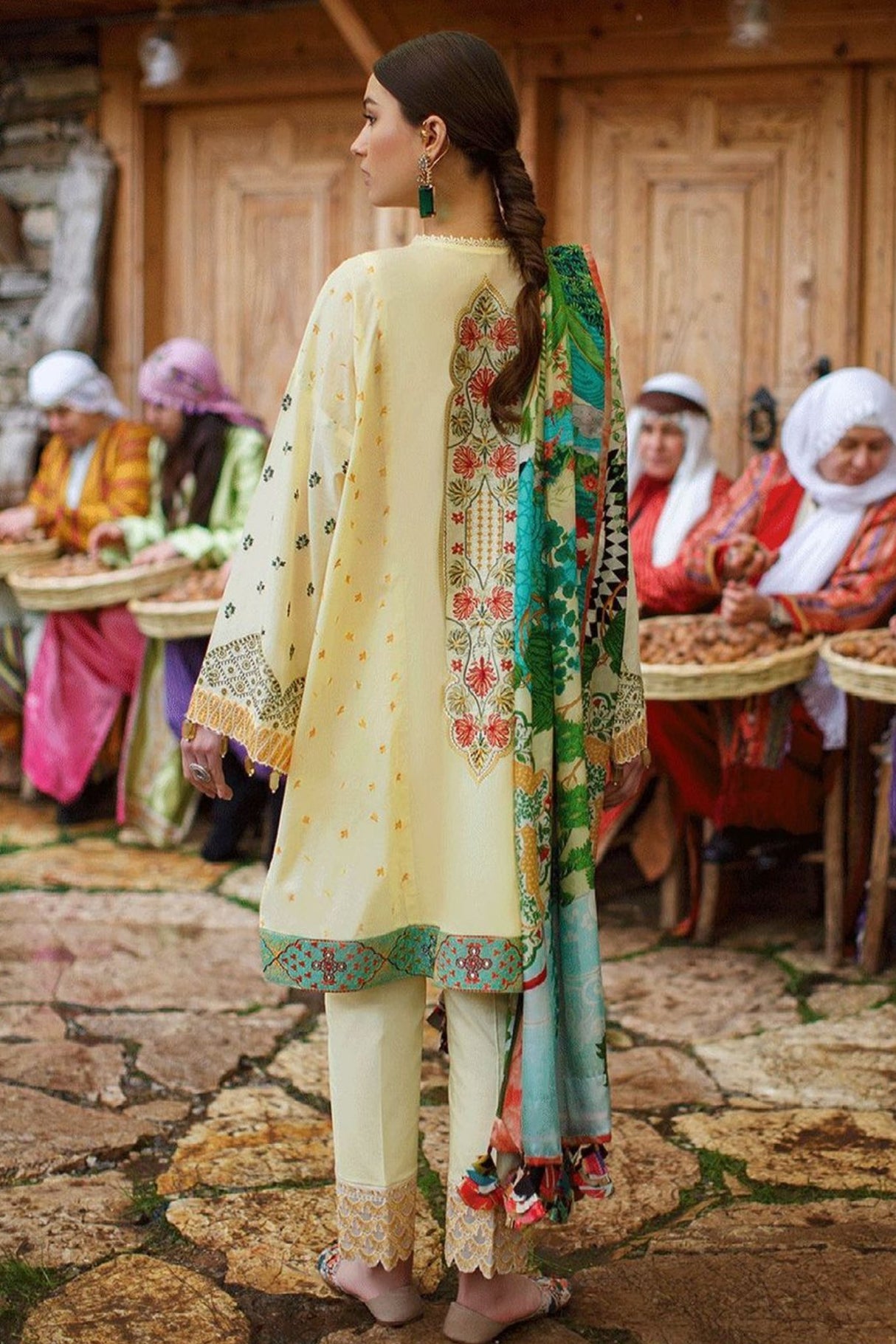 ELAN Embroidered Lawn Collection 100% Original