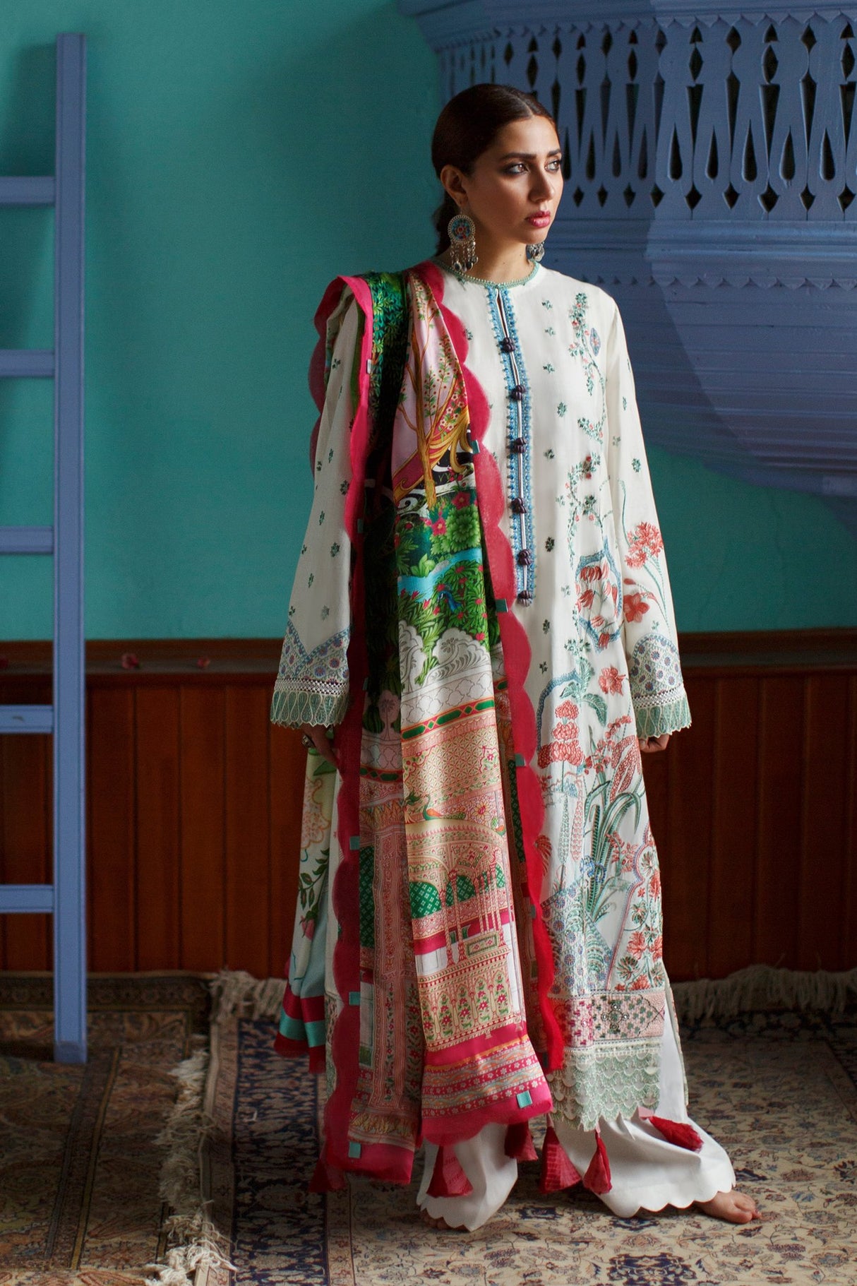 ELAN Embroidered Lawn Collection 2021 -100% Original Guaranteed