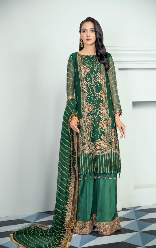 Alizeh Embroidered Chiffon Collection 2021-100% Original Guaranteed