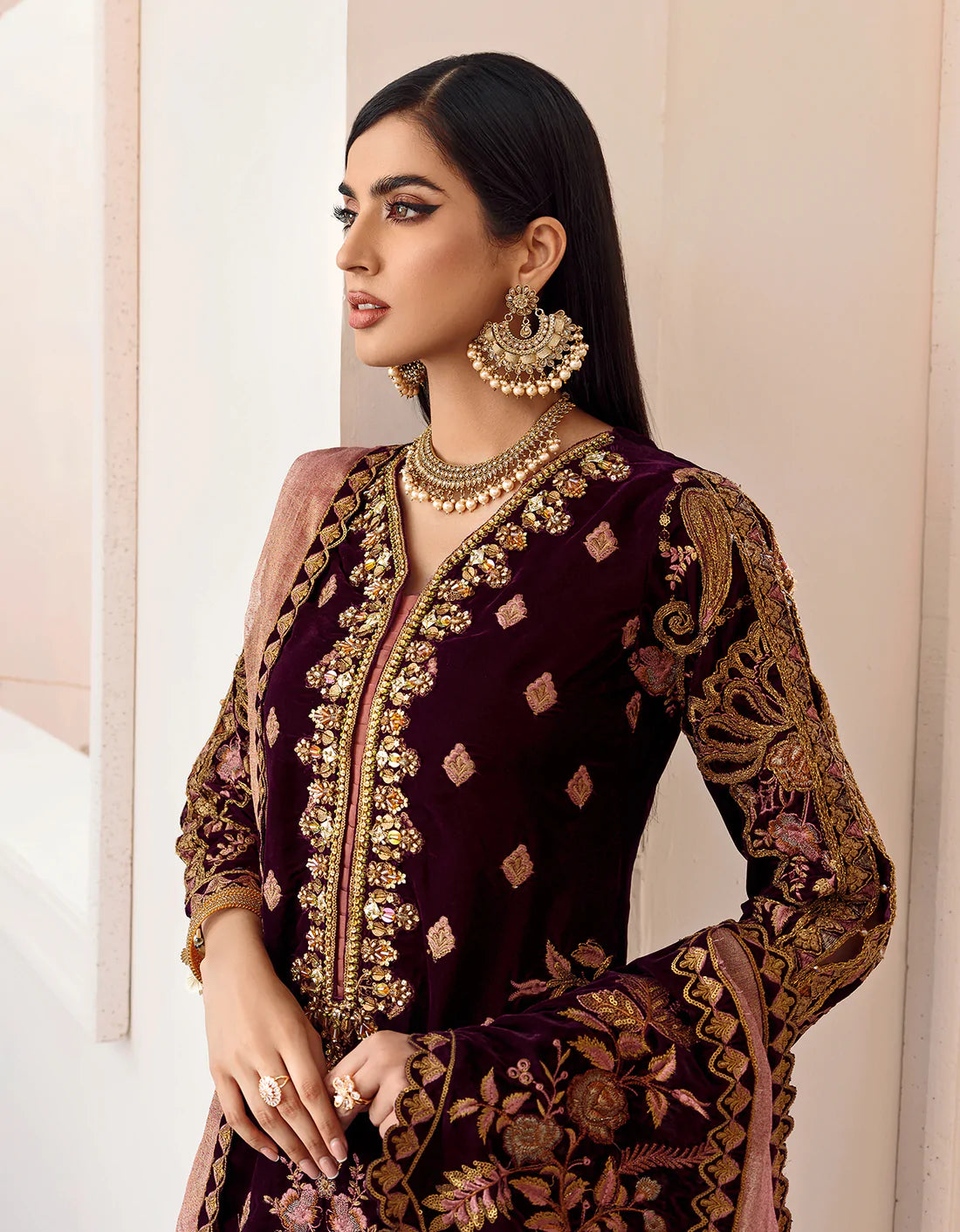 Emaan Adeel Makhmal Premium Velvet 100% Original