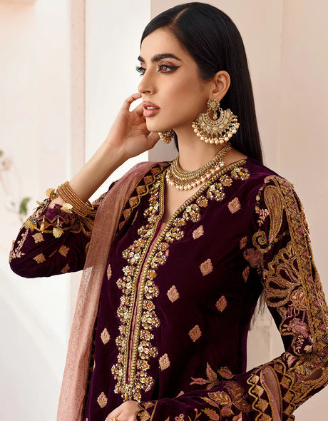 Emaan Adeel Makhmal Premium Velvet 100% Original