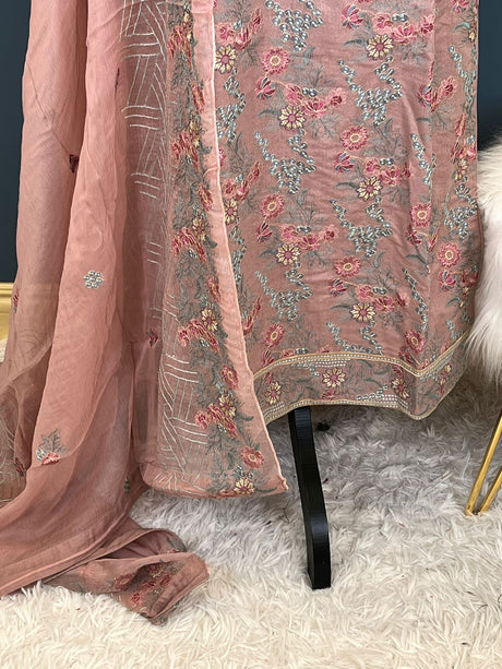 Pakistani Stitched Luxury Embroidered lawn Salwar kameez ready to ship