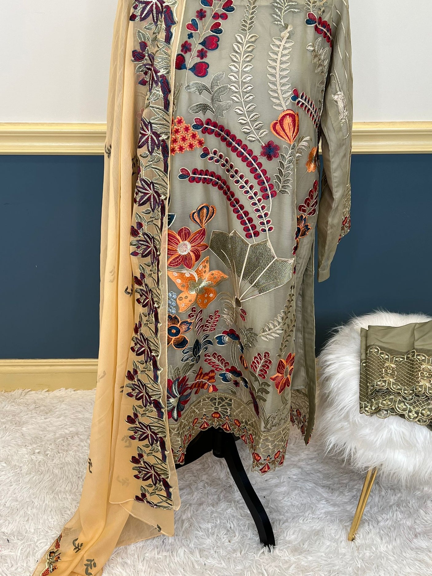 Pakistani Embroidered Party wear  Ready To Ship