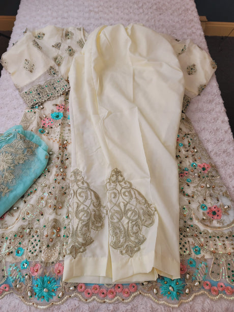 Pakistani Stitched Embroidery Party Wear Dresses Ready To Ship