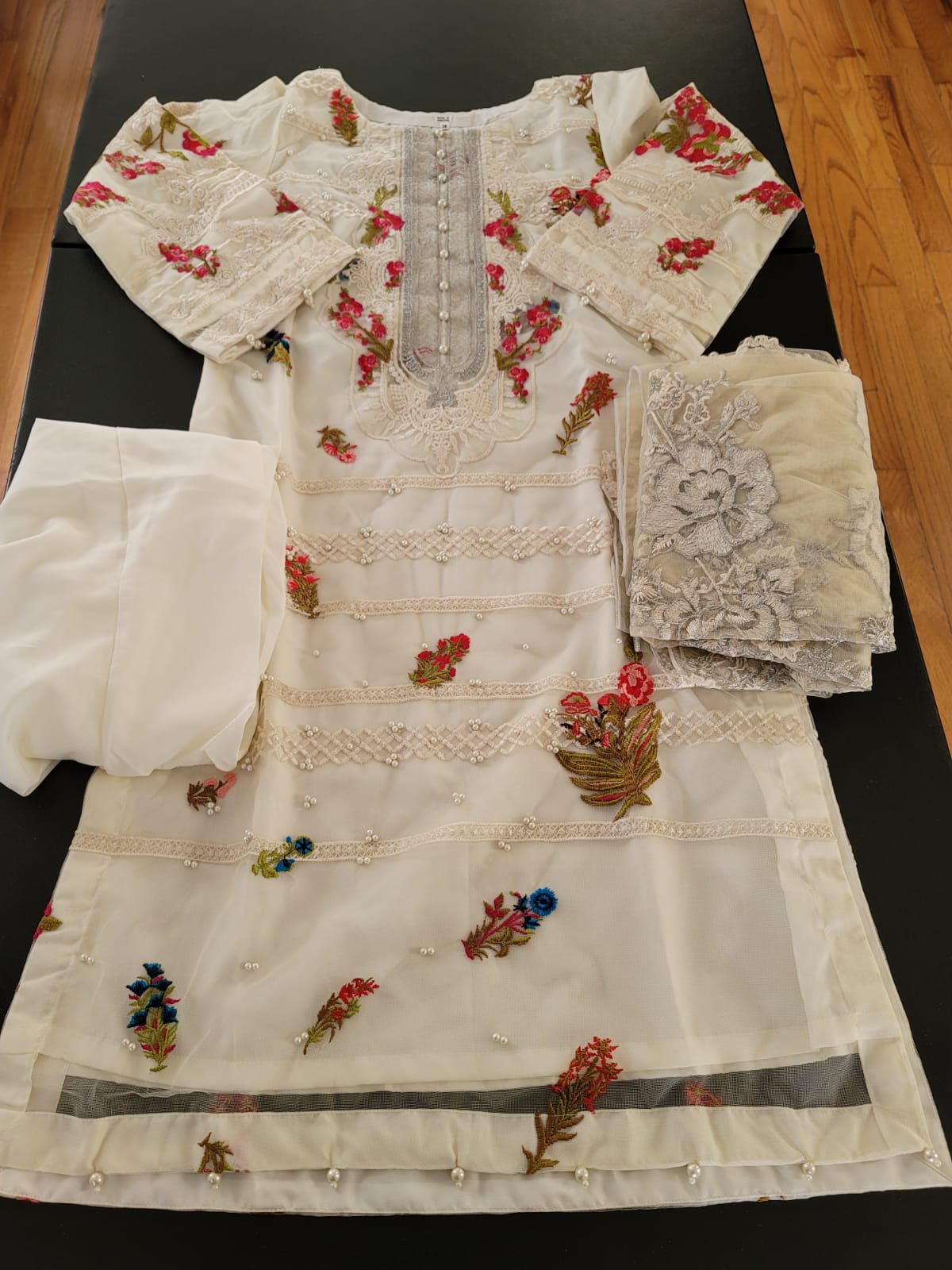 Pakistani Stitched Embroidery Party Wear Dresses Ready To Ship