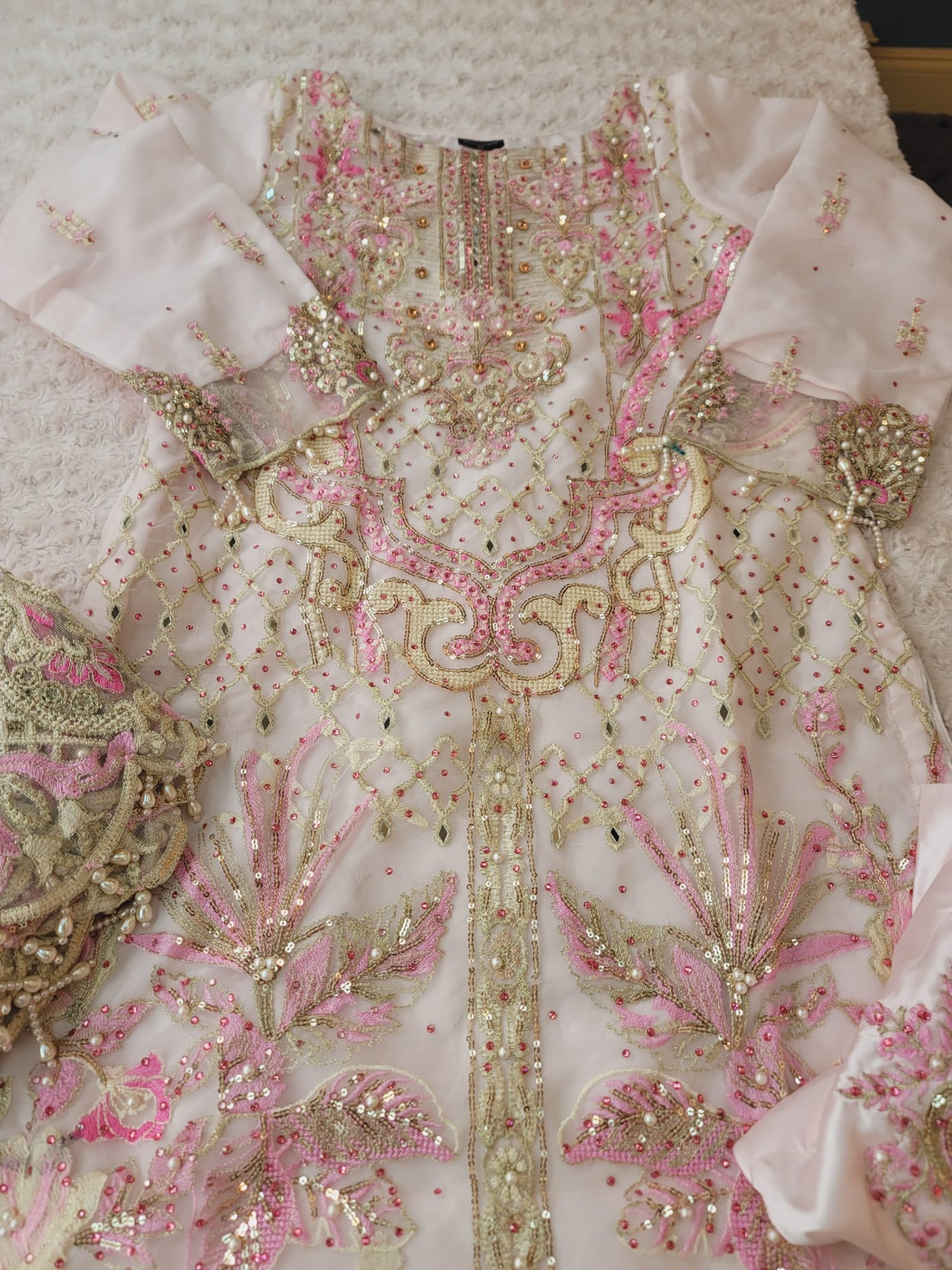 Pakistani Stitched Embroidery Party Wear Dresses Ready To Ship