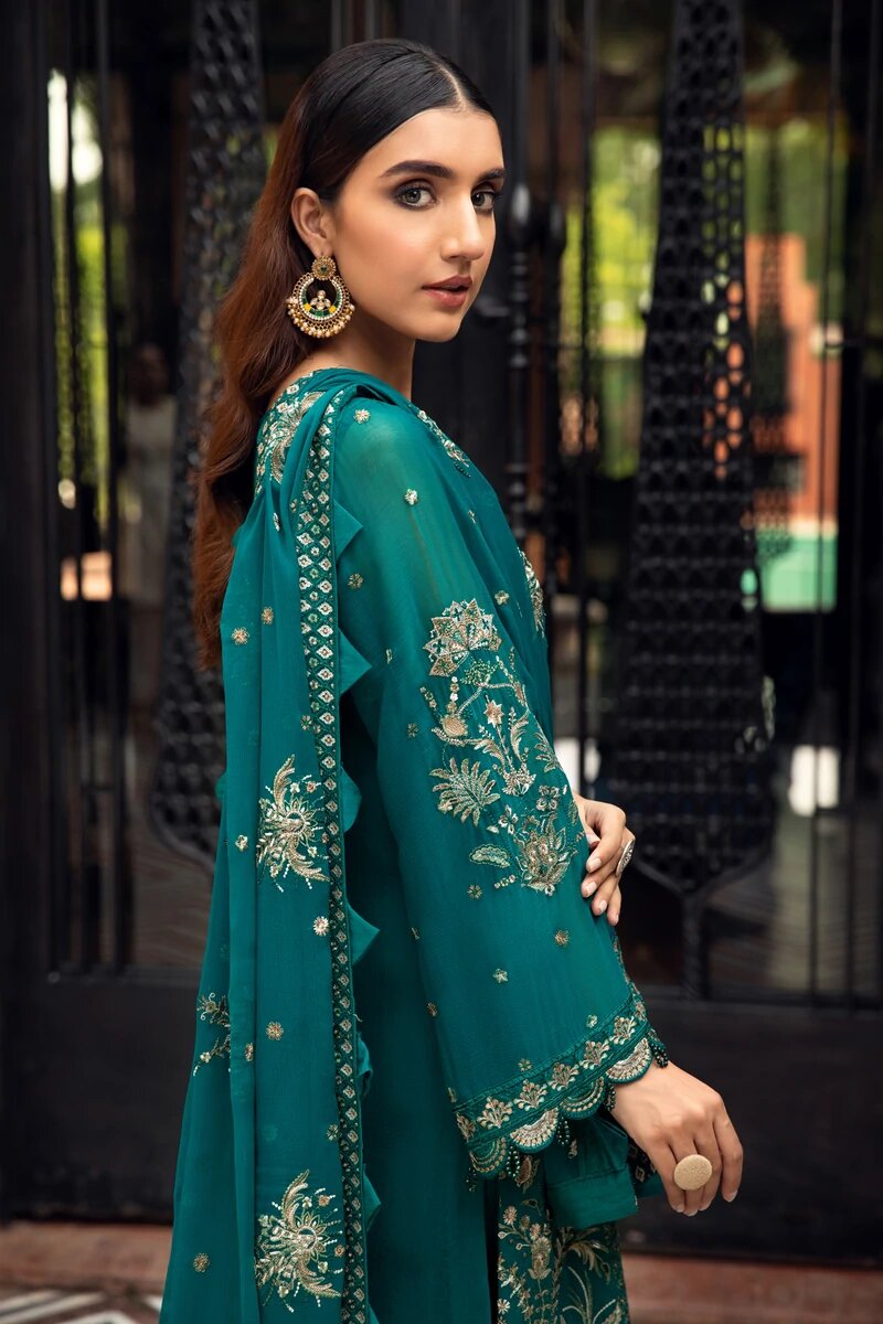 FARASHA EMBROIDERED CHIFFON COLLECTION-100% Original Guaranteed