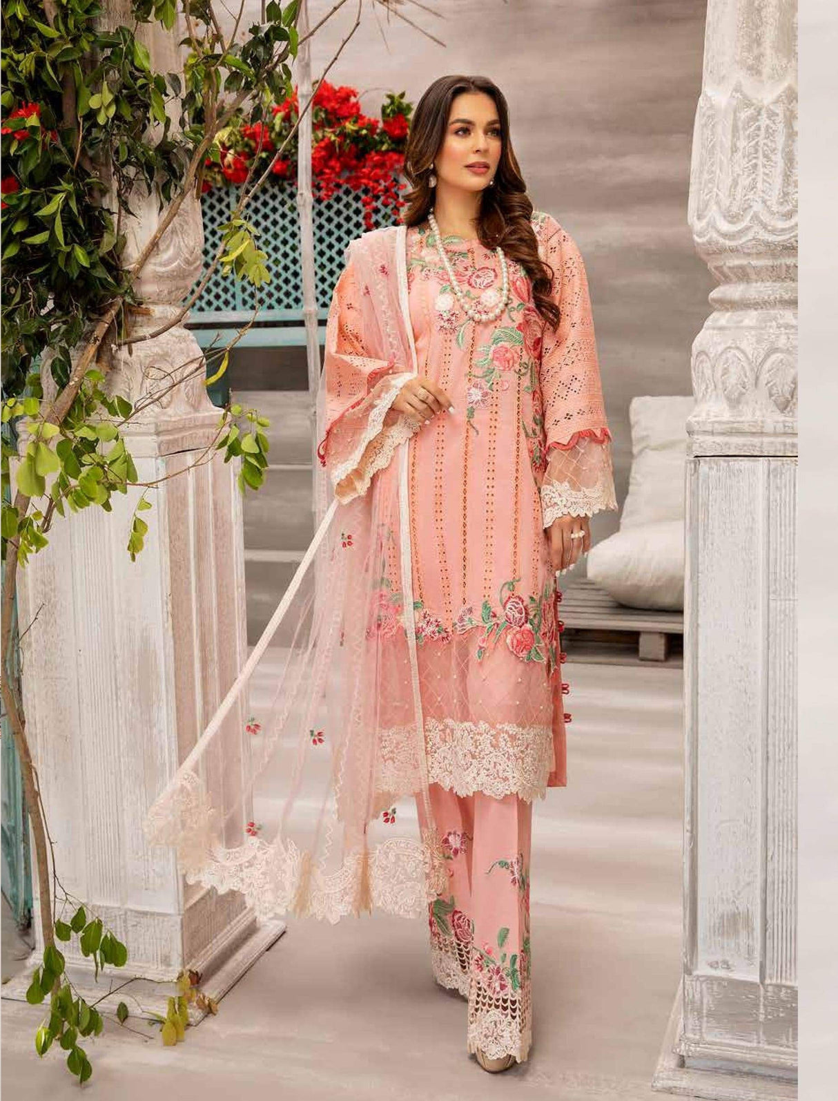 Jazmine by Adan Libas Embroidered Luxury Lawn Collection 2021 -100% Original Guaranteed
