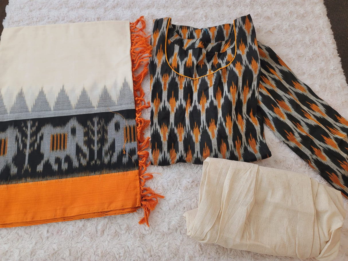 Handloom Ikkat Salwer Kamiz