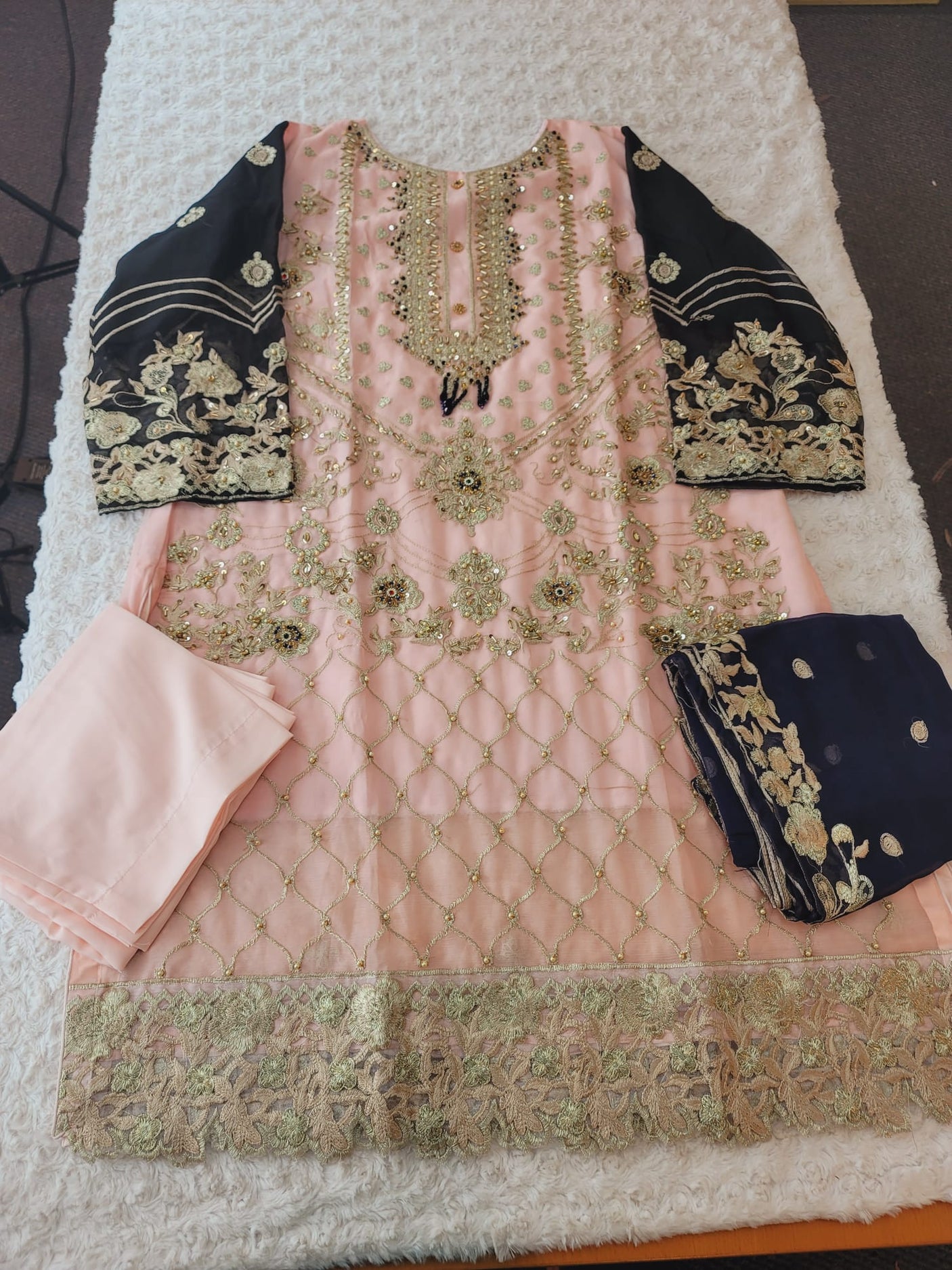 Pakistani Stitched Embroidery Party Wear Dresses Ready To Ship