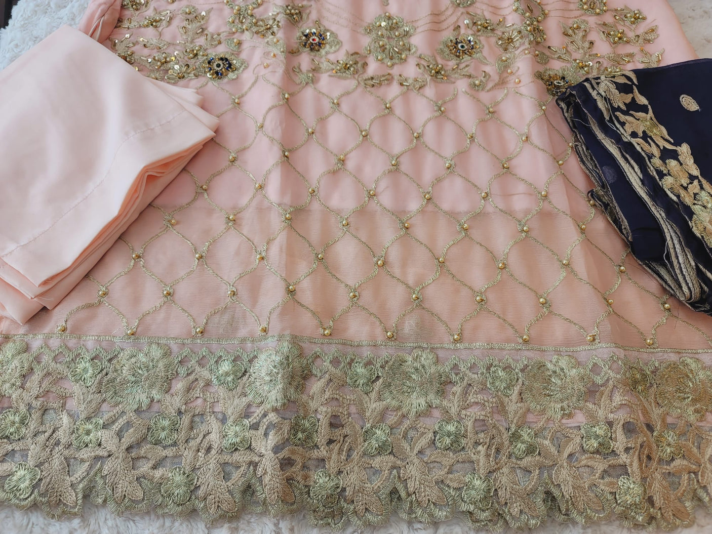 Pakistani Stitched Embroidery Party Wear Dresses Ready To Ship