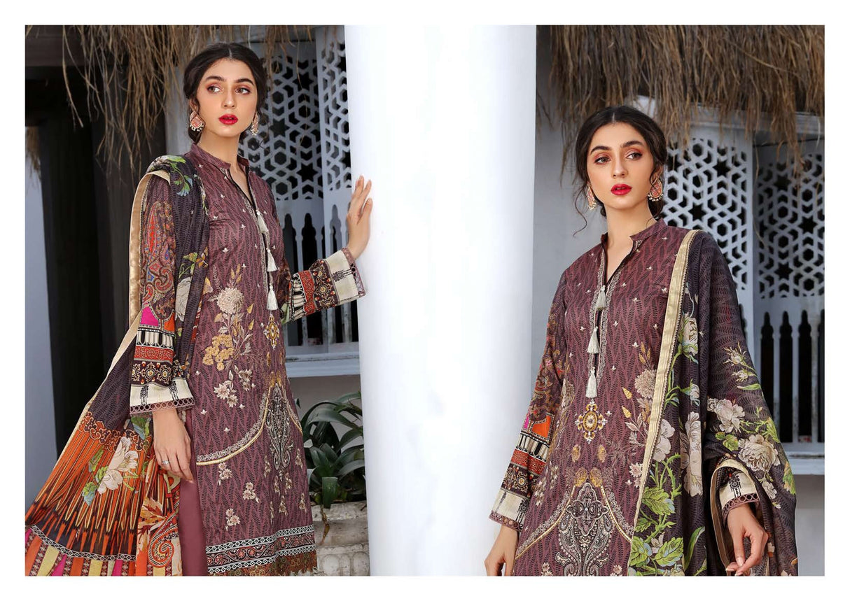 Mahajal Embroidered Lawn Collection 2021 -100% Original Guaranteed