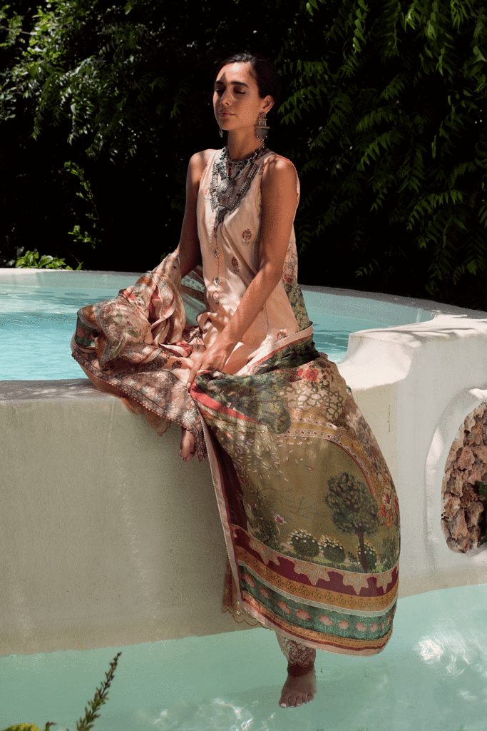 Qalamkar Luxury Lawn 100% Original