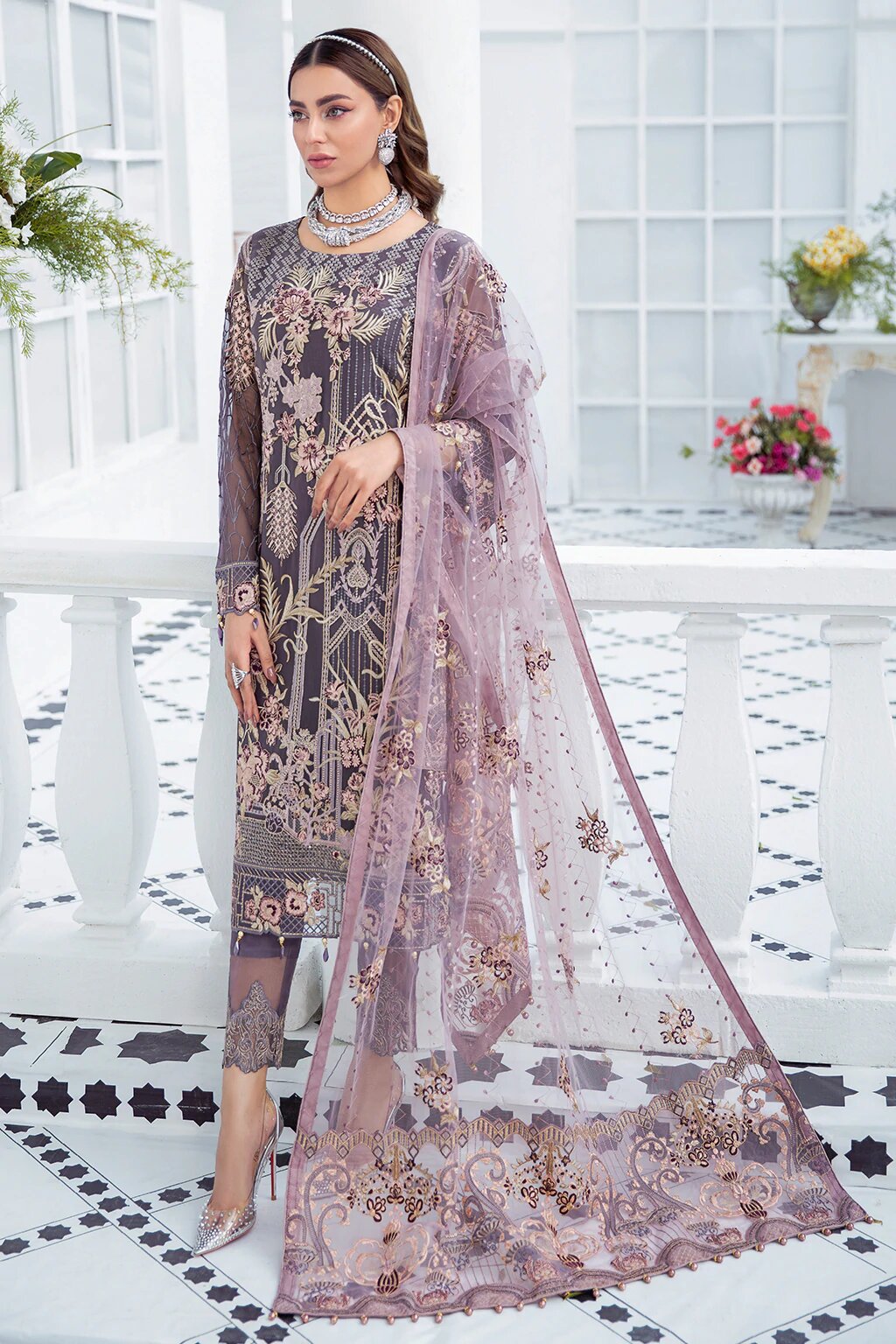 Ramsha Luxury Chiffon Embroidered Collection -100% Original Guaranteed