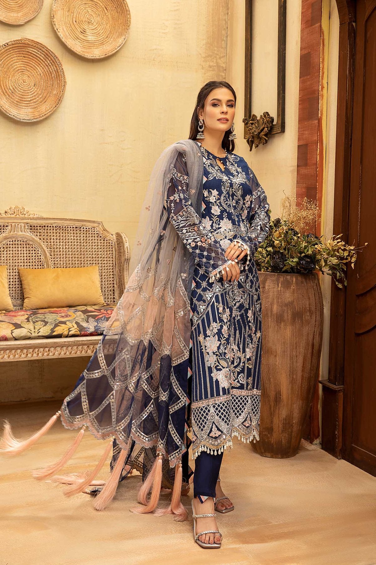 Lamore Organza Collection by Adan’s Libas Chiffon Collection 2021 -100% Original Guaranteed